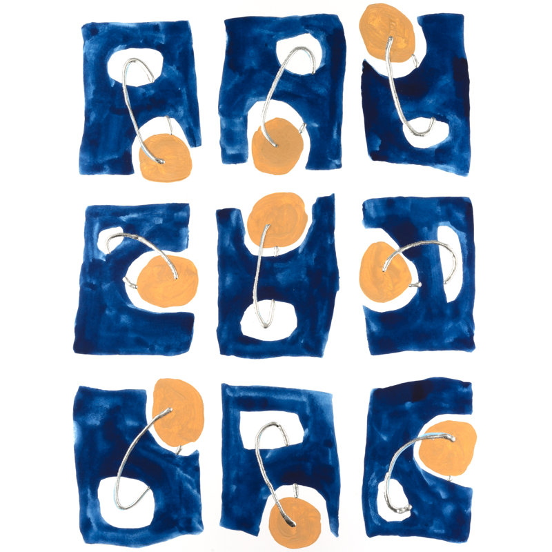 Abstract Puzzle II by Michael Willett - Wrapped Canvas Print, 46 cm H x 30 cm W
