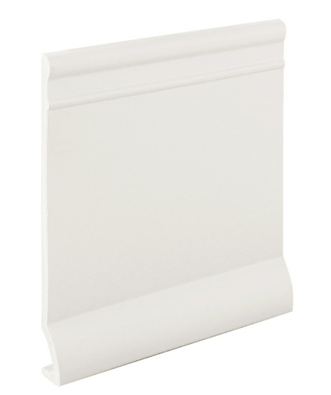 White Rubber Architectural Wall Base Molding