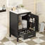 Meuble-lavabo moderne de 20 pouces avec lavabo en céramique-705099525