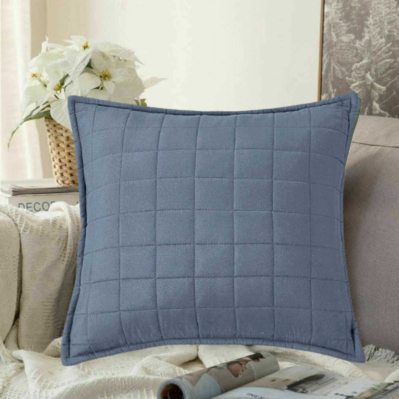 Cerrone Indoor / Outdoor Square Scatter Cushion Cushion Cover, Grey