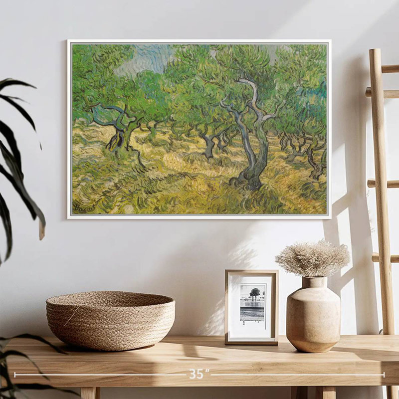 Olive Grove, Cadre flottant blanc, 25 po x 17 po