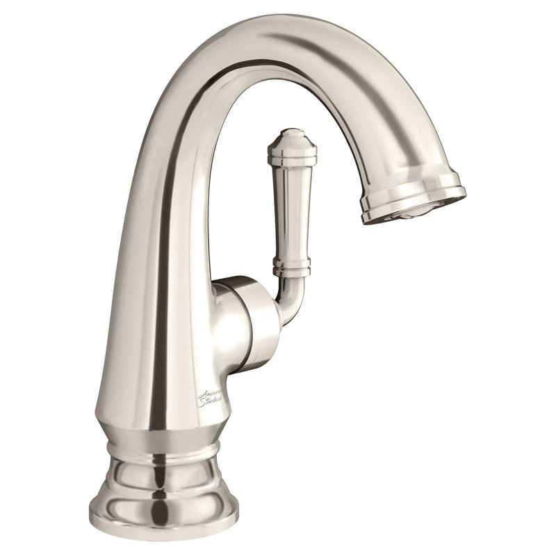 Delancey Single-handle Bathroom Faucet with Drain Assembly, Polished Nickel, Without Hot/Cold Indicator