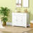 Farmhouse Cabinet with 3 Drawers, Doors and Adjustable-645820342