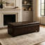 Pouf de rangement, banc de rangement, banc capitonné pour entrée ou chambre, charnières pour une ouverture facile du couvercle, pieds en bois, supporte jusqu'à 136 kg-184421749-184421750