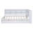 Full Size Wooden Daybed with 2 Drawers, Storage Shelf & USB Charging Station,White-118755157-118755159