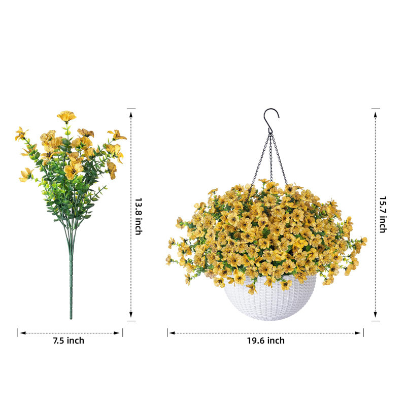 Arrangement en panier, Jaune