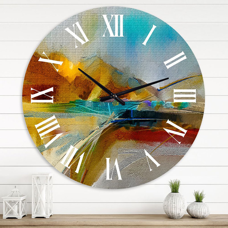 Horloge murale moderne impressionniste, Grand