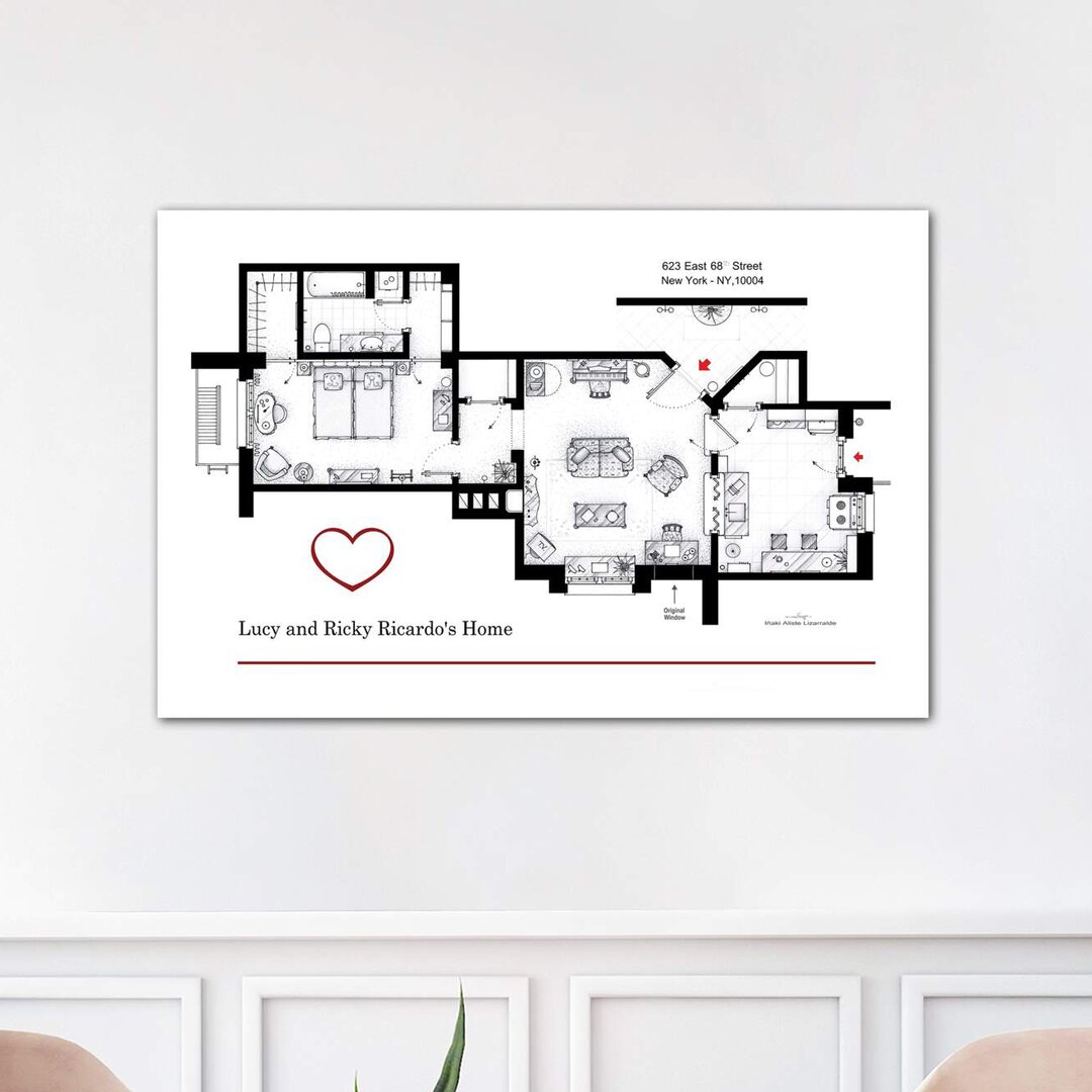 Leinwandbild Wohnung aus I Love Lucy