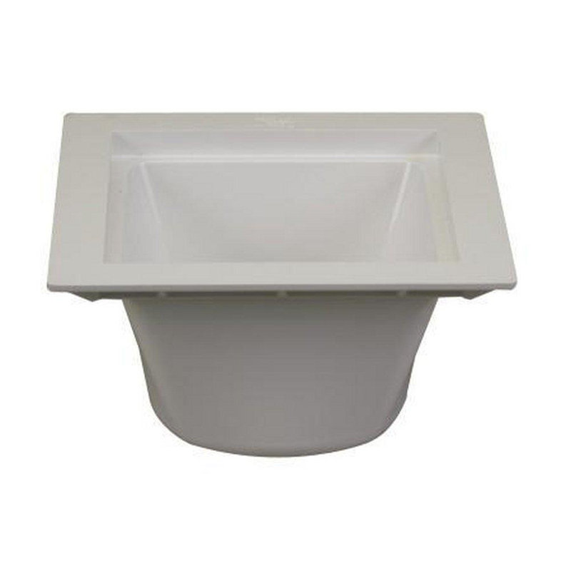 Proflo PF42855 12" X 12" PVC Floor Sink - Less Grid White