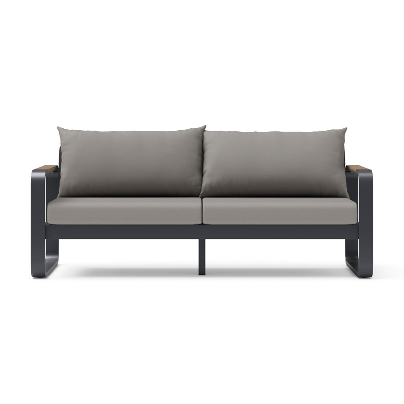 Andes Patio Sofa - Olefin Charcoal, Olefin Charcoal