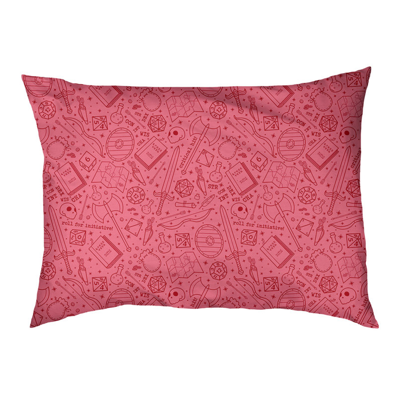 Coussin Byrge, Rouge, Grand (l 42,5 po x P 32,5 po x H 14 po)
