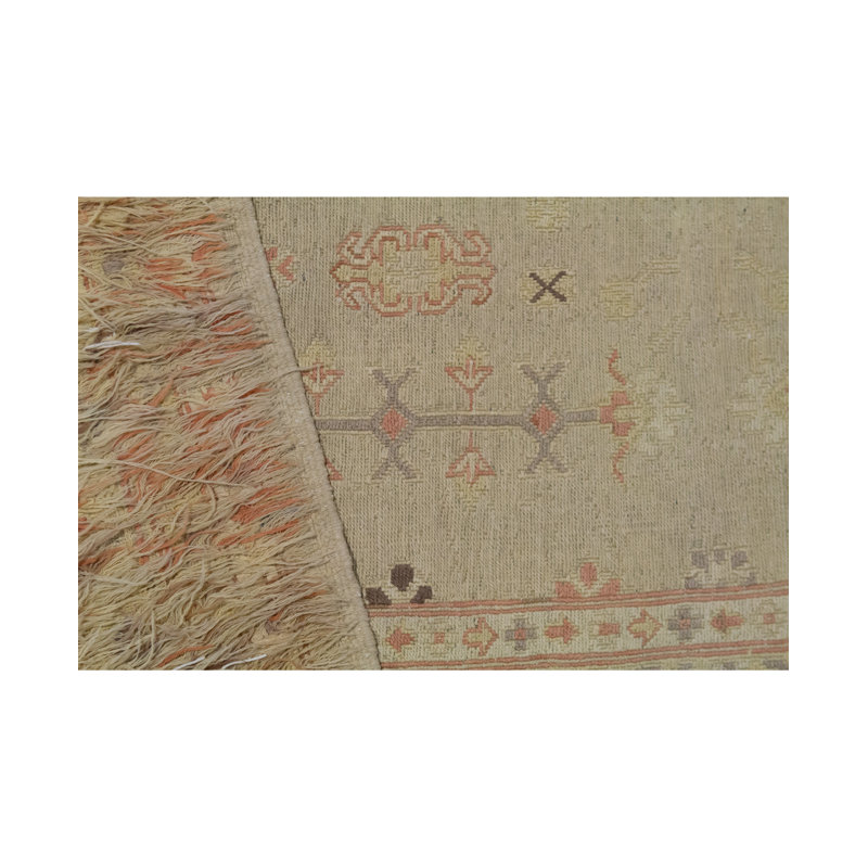 Tapis ivoire noué à la main de haute qualité