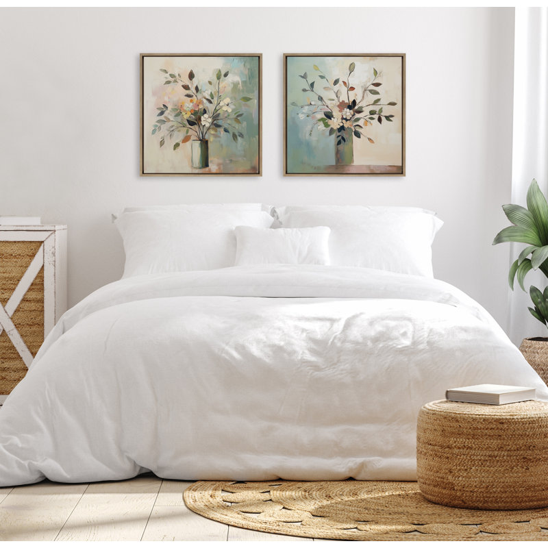 «Stunning Flower Bouquet», art mural sur toile encadrée