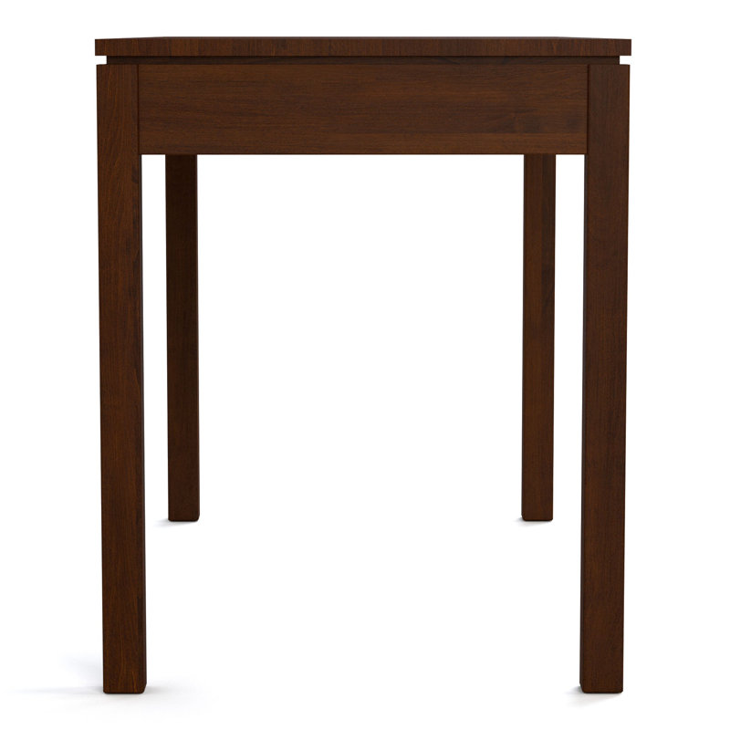 Origins Solid Wood Writing Desk, 30" H x 48" W x 24" D, Bronze