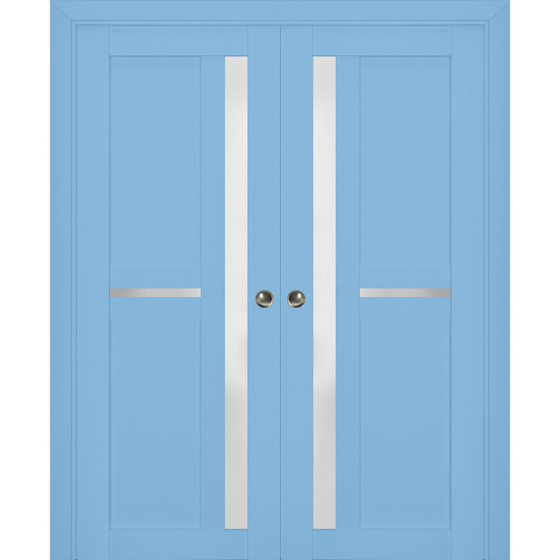 Portes de placard Veregio, 72 po x 96 po, Aigue-marine