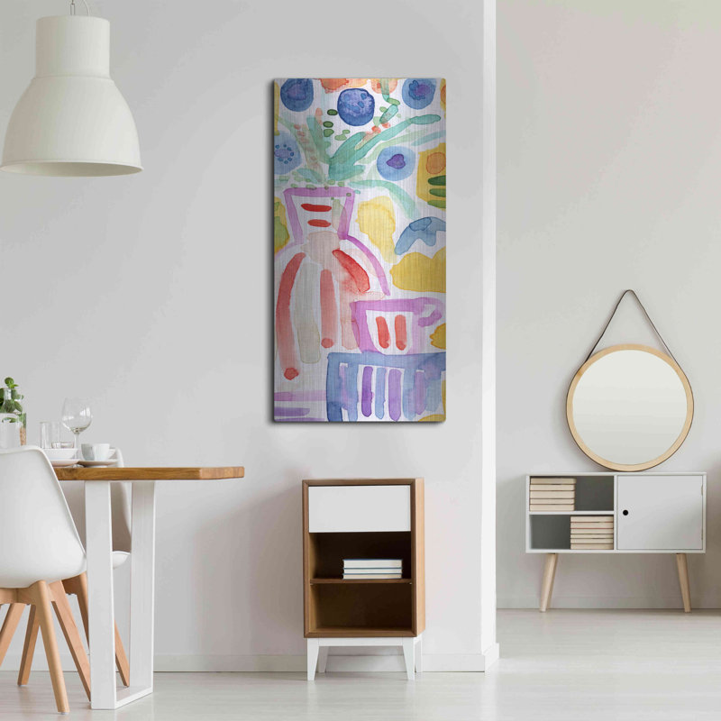 «Corked and Ready» par Linda Woods, art mural en métal, H 48 po x l 24 po