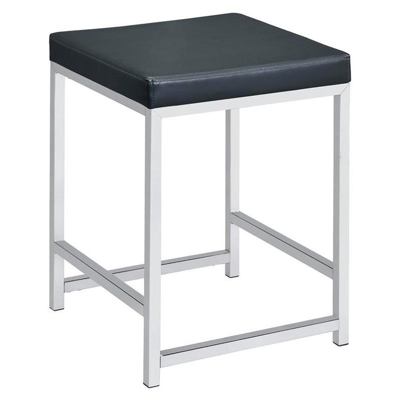 Tabouret de coiffeuse Marlee, Gris foncé
