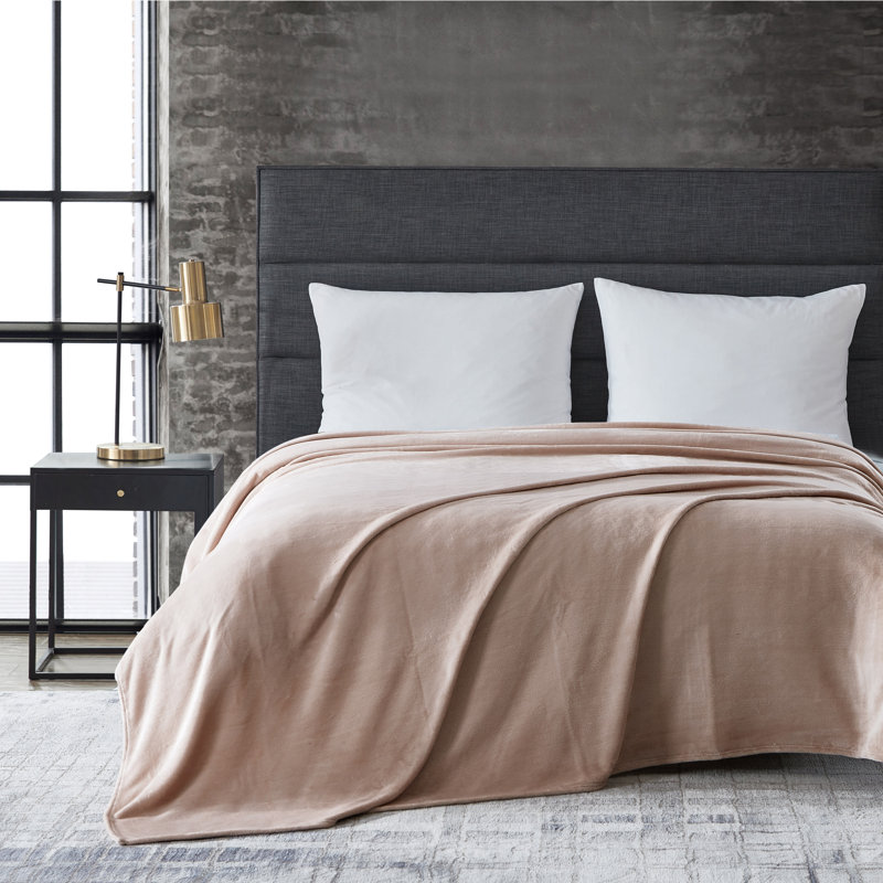 Couverture en molleton ultra doux Kenneth Cole, Très grand lit, Rose