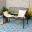 Banc de jardin en métal Randlett