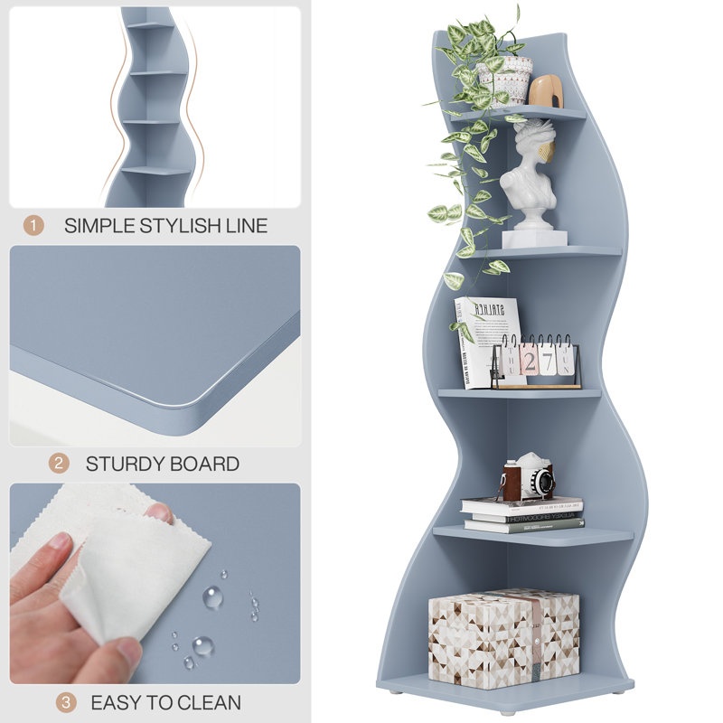 Arhab Corner Bookcase