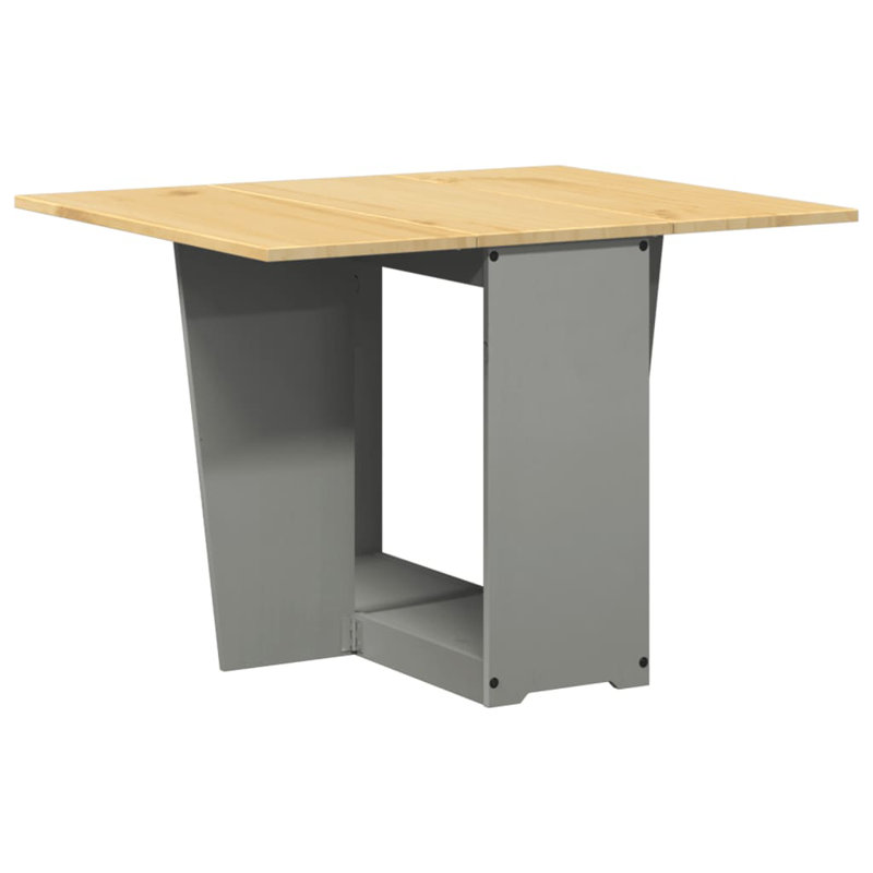 1 114cm Folding Table, Honey wax brown/gray
