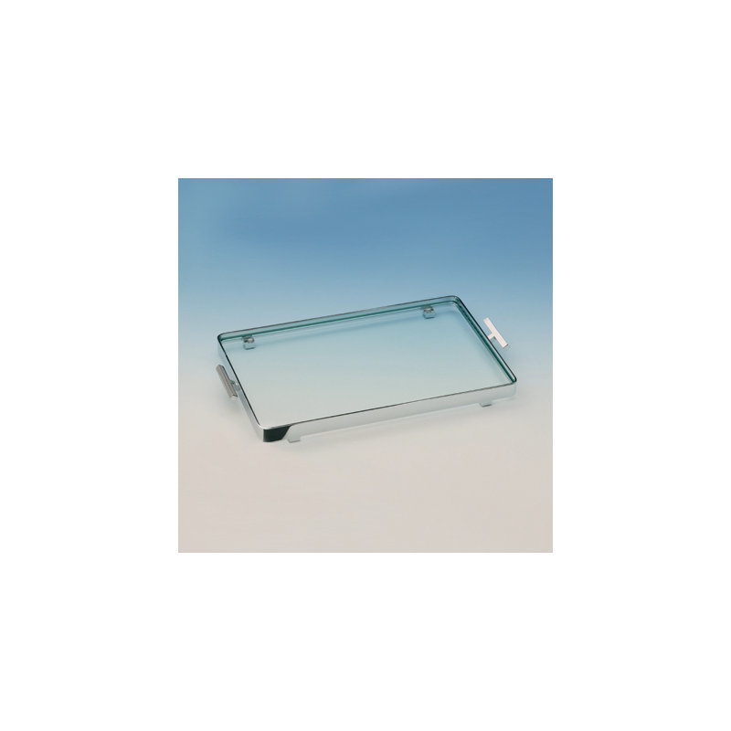 Plateau de coiffeuse Box, Nickel satiné