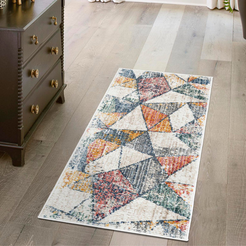 Caparro Geometric Rug, Runner 2'2" x 8'