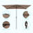 Aldershot 10ft x 6.5ft Rectangular Market Umbrella for Outdoor-1836600526
