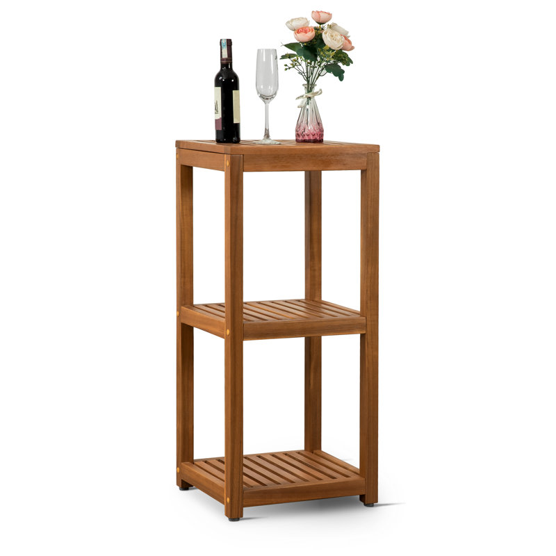 3-tier Solid Wood Shelving Unit