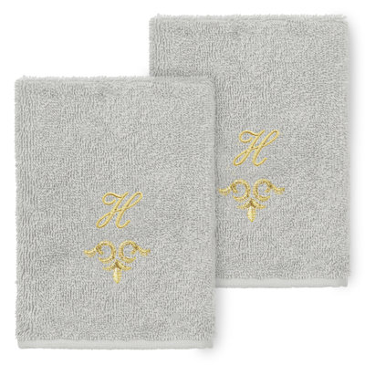 Linum Home Textiles 100% Turkish Cotton MONICA Embellished Towel Set