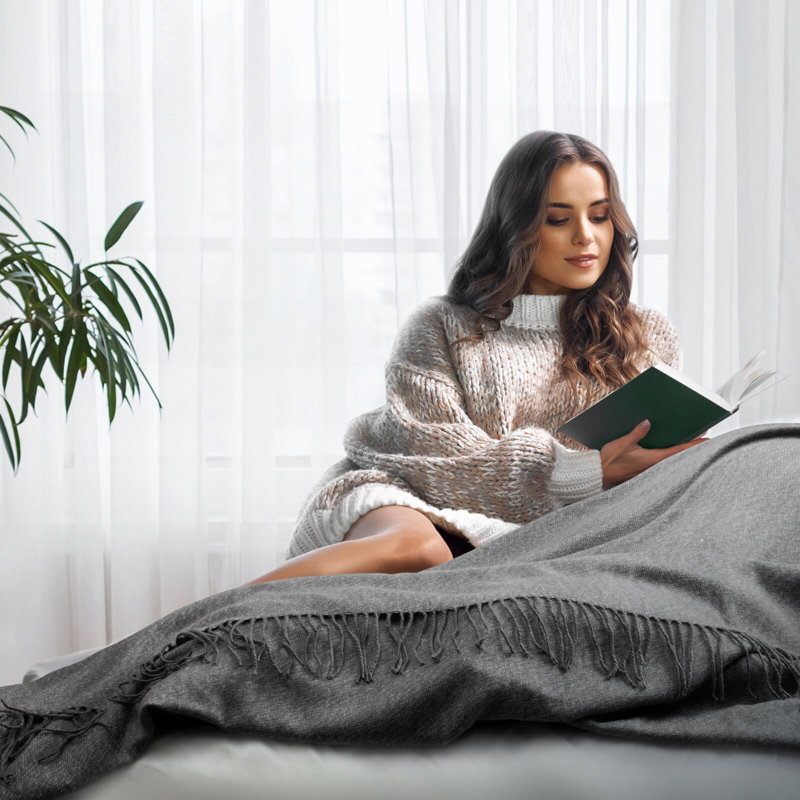 Polyester No Pattern Bedspread