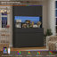 Armoire garde-manger à 8 portes H 71 po x l 47,2 po Aybike avec lumières à DEL RVB réglables et station de charge, garde-manger moderne avec tablettes réglables et portes à fermeture en douceur-1425559038