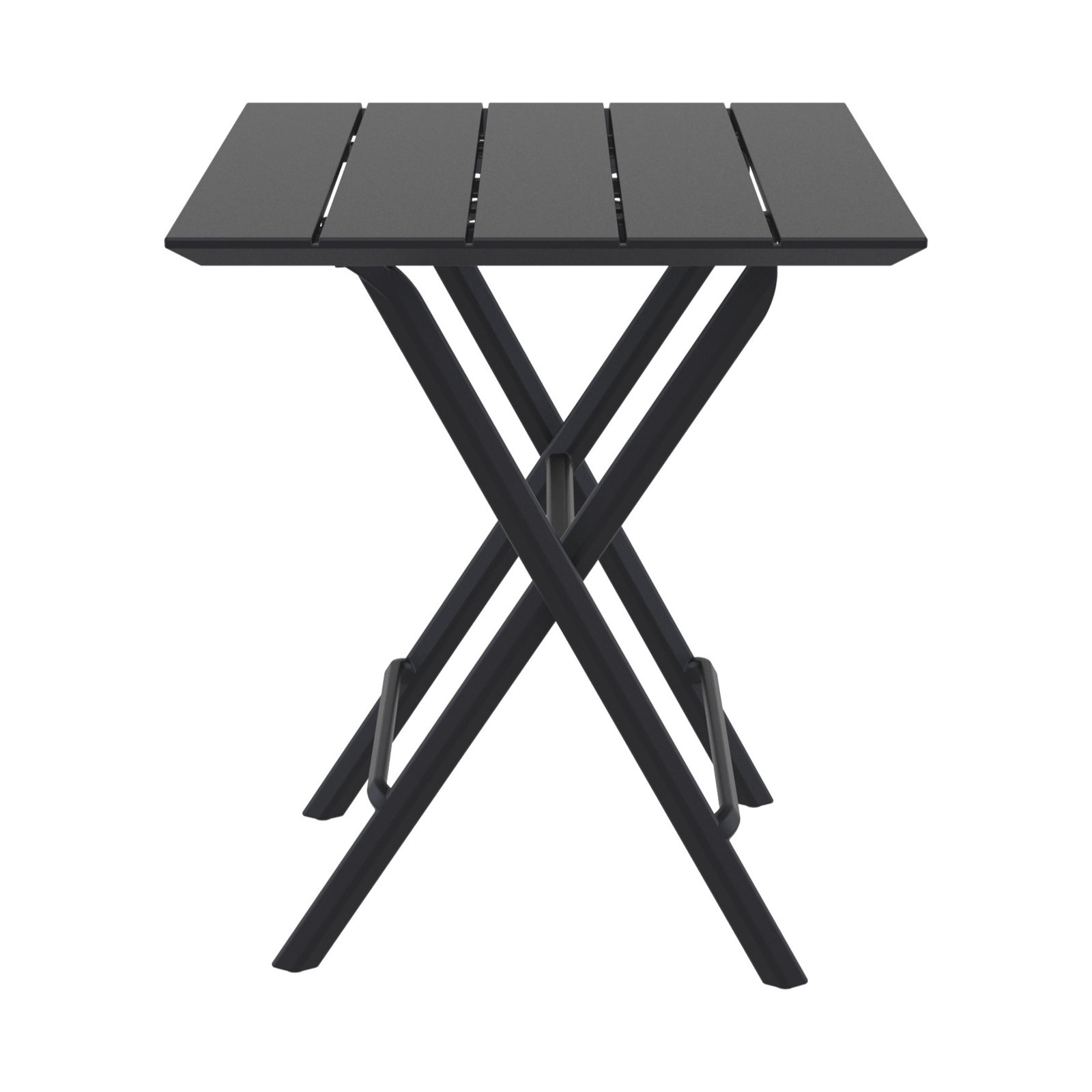 Helen Square Folding Bistro Table, Black