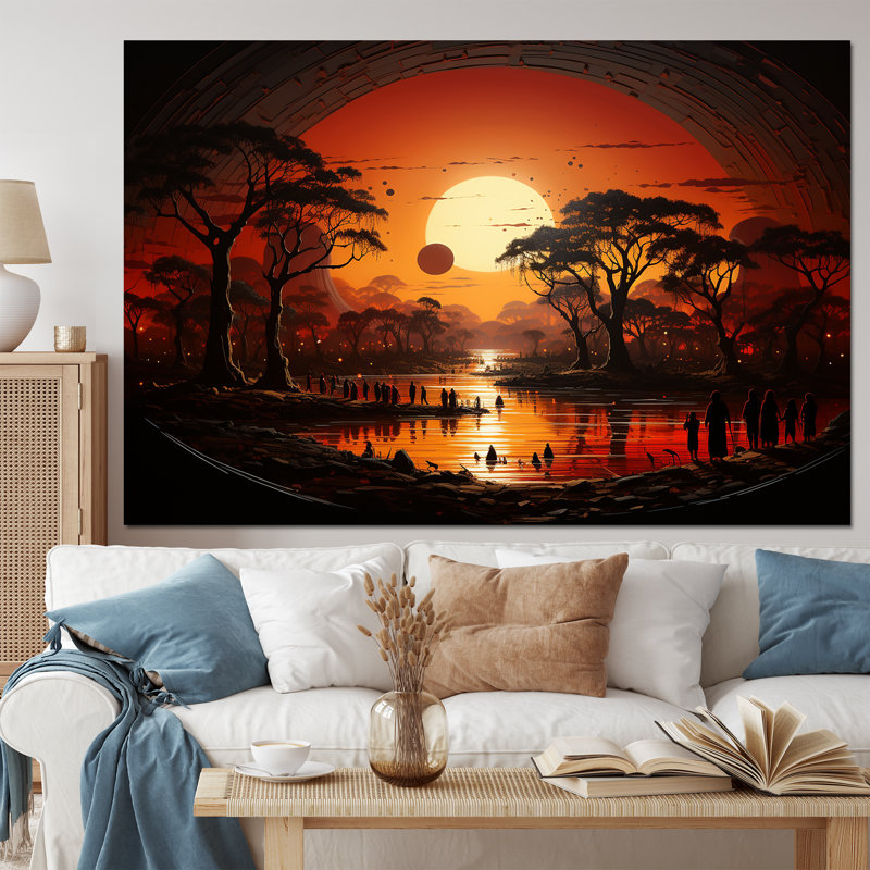 Tribal africain Eternity I - Tribal africain, reproduction d'art mural