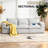 Upholstered Chenille Modular Sectional Sofa with Cushion Back– Fully Compressed, No Assembly Required-904861535-984383195-904861474