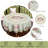 Retro Style Floral Pattern Washable Polyester Tablecloth