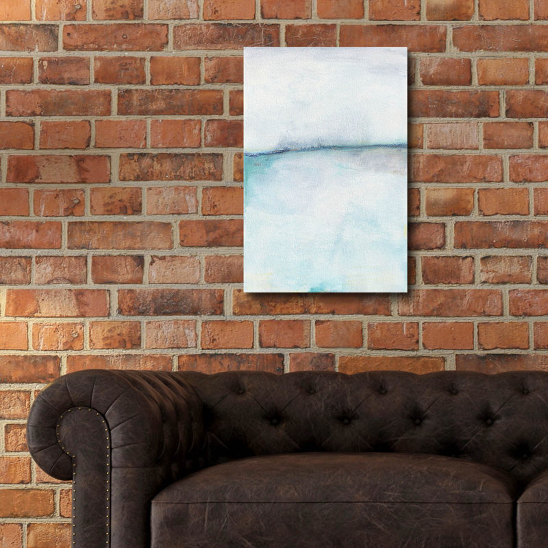 Art mural en verre épique «Tides Of Indigo No. 1» par Michelle Oppenheimer, 16 po x 24 po, H 24 po x l 16 po