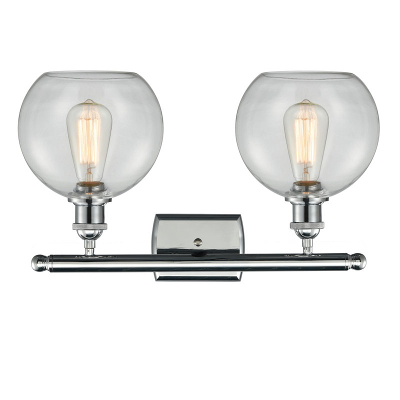 Almatine 2 - Light Vanity Light, Clear, Polished Chrome, Incandescent