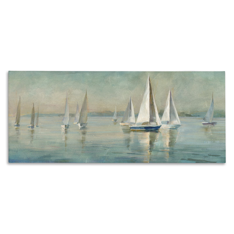  Toile panoramique au lever du soleil sur toile par Danhui Nai, H 10 po x l 24 po