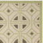 Tapis intérieur / extérieur vert / beige à motif géométrique Arneshia-330220361