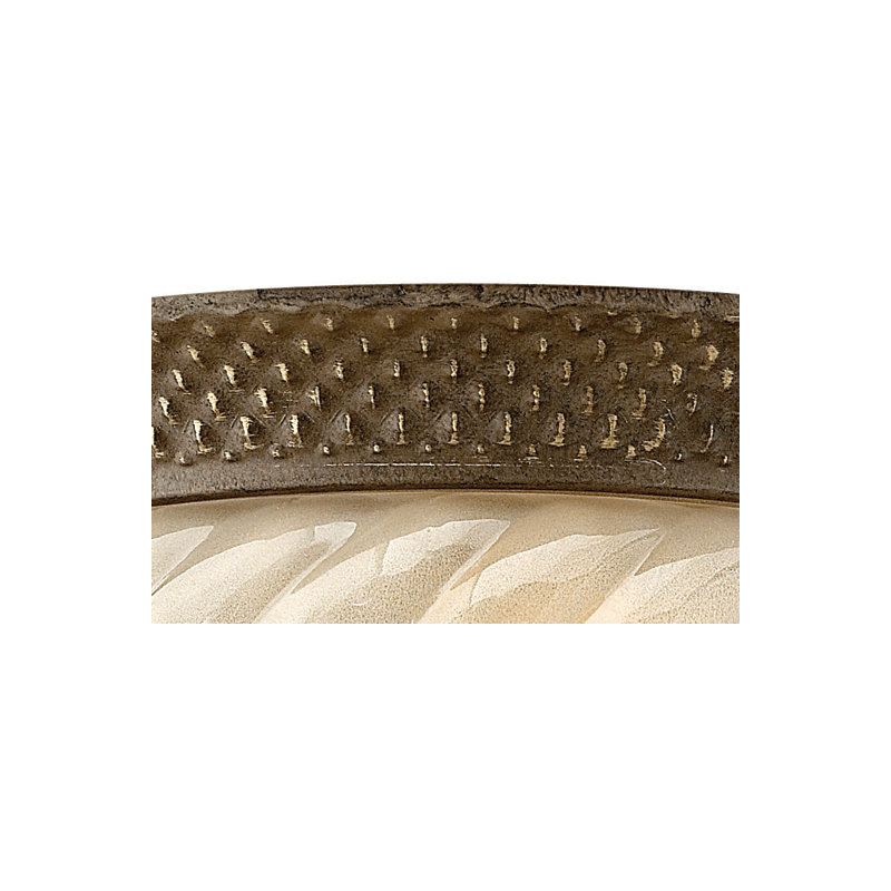 Plantation 2-Light Flush Mount, Incandescent, Standard