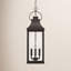 Lanterne suspendue d'extérieur 4 lumières l 9 po x H 29,5 po avec verre transparent Caden-70886161