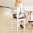 Dining Chairs, Set of 2 Farmhouse Kitchen & Dining Room Chairs with Open Back, Rubber Wood Seating for Living Room and Dining Room, Light Gray-1205181048