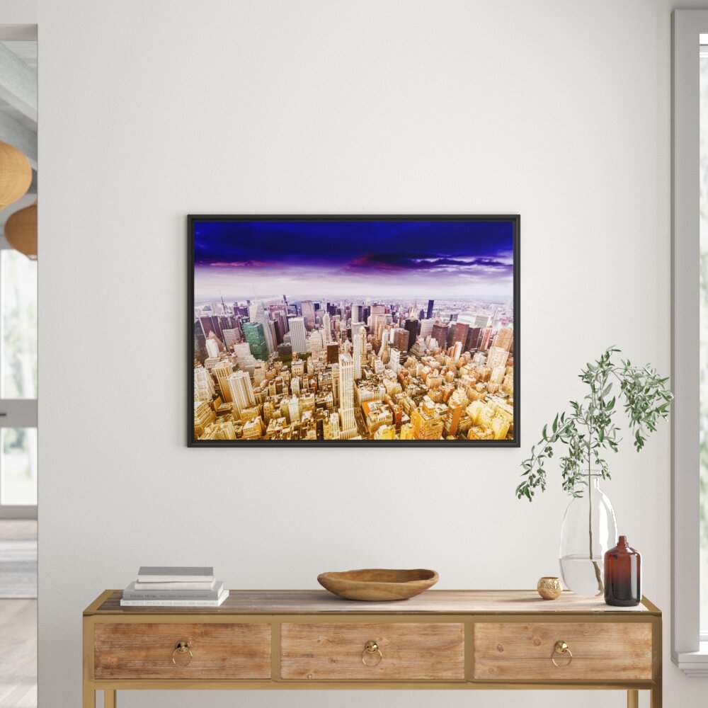 Gerahmtes Wandbild Skyline New York