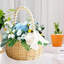 Panier de fleurs en osier