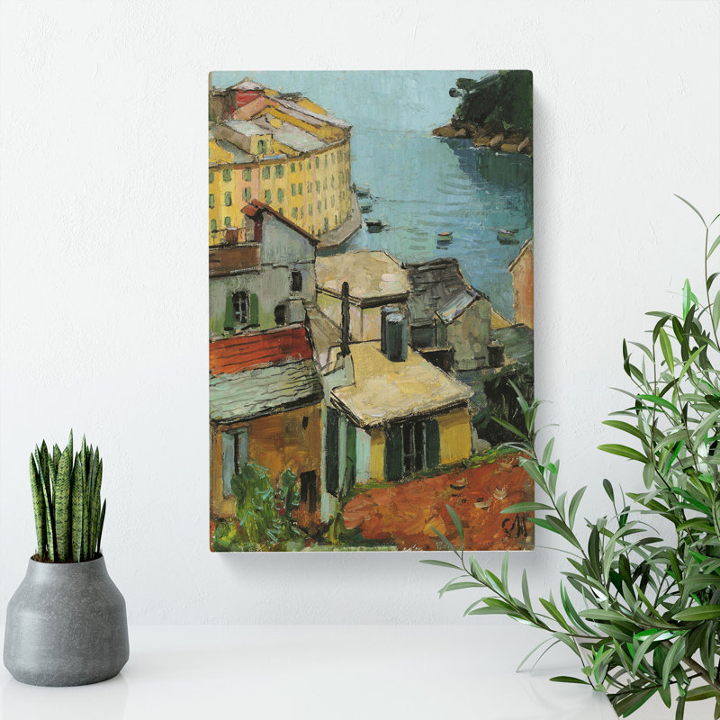Portofino In Italy By Carl Moll - Wrapped Canvas, 35cm H x 50cm W x 3cm D