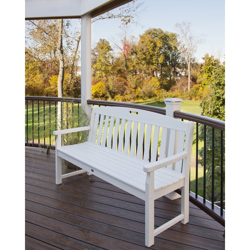 Banc club POLYWOOD, H 36 po x l 60 po x P 24,5 po, Blanc classique