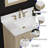 Ronnie 30" Single Vanity With White Carrara Quartz Top, Pre Assembled