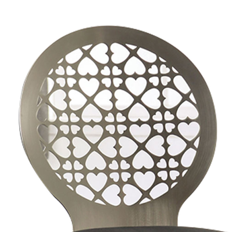 Chaise d'appoint Quantis King Louis en argent / noir