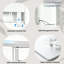 Grande bibliothèque arquée, table de travail pliable, bibliothèque-table cachée convertible, coiffeuse, table pliable avec rangement, table cachée compacte, armoire à vin de salon, bureau personnel.-768015766